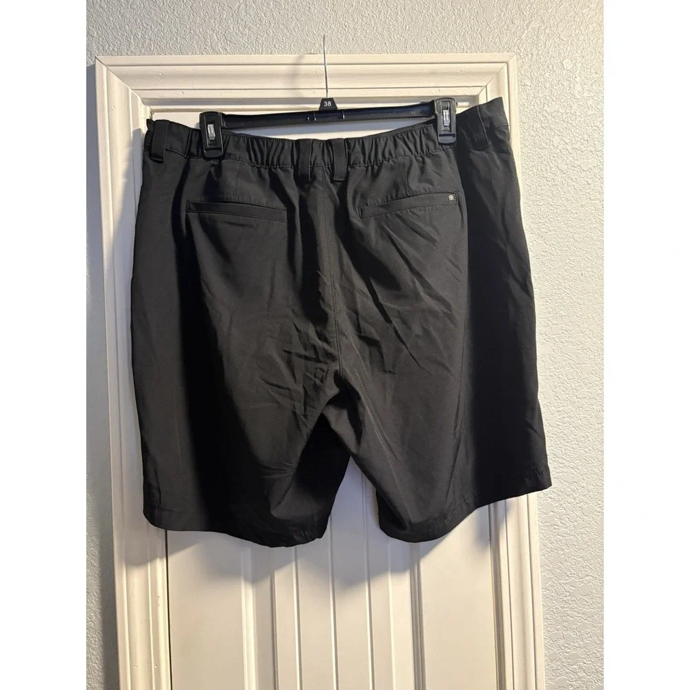 Banana Republic Shorts Mens 40 Black Performance Stretch Ripstop Active Utility